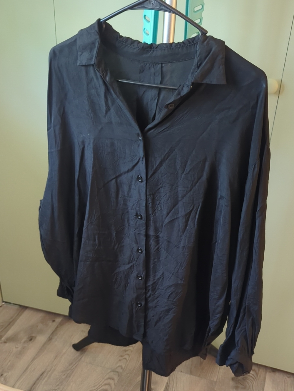 ZYIA Black Women's Button-Down Shirt